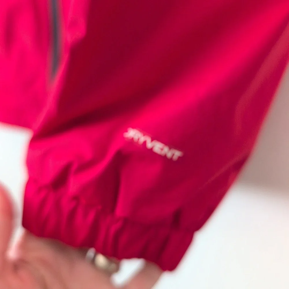 The North Face Boys Large 14/16‎ Red Black Fleece Lined Hooded Jacket Coat